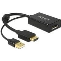 Delock Adapter HDMI-A Stecker > DisplayPort 1.2 Buchse schwarz (62667)