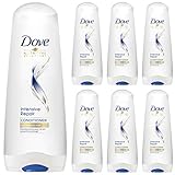 Dove Intensive Reparatur-Spülung, 200 ml, für trockenes, geschädigtes Haar, Reparatur, Split-Enden, weich, glänzend und handhabbar, 6 Stück