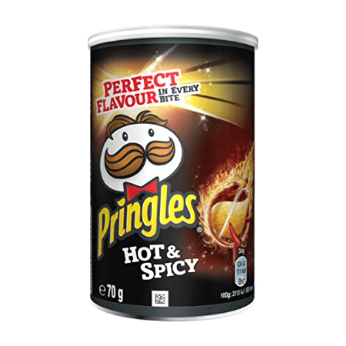 Pringles Chips | Scharf Und Würzig | Pringels | Amerikanische Chips | 12 Pack | 840 Gram Total