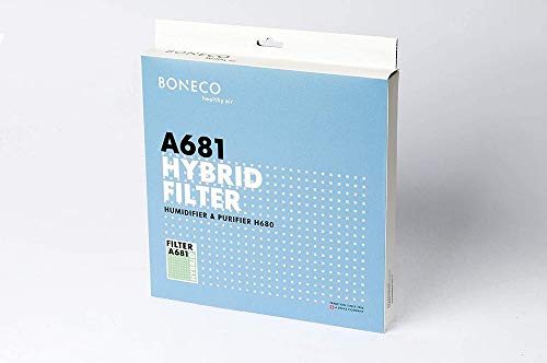 BONECO Hybrid Filter A681- speziell beschichteter Filter für den Luftbefeuchter und Luftreiniger H680 - vernichtet nahezu alle Viren