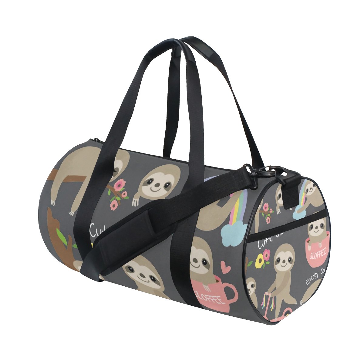 ISAOA Sporttasche für Damen und Herren, niedliches Baby-Faultier-Design, Sporttasche