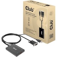 Club 3D VGA- und USB-Typ-A auf HDMI-Adapter mit Pigtail St./B. 0,6m 28AWG