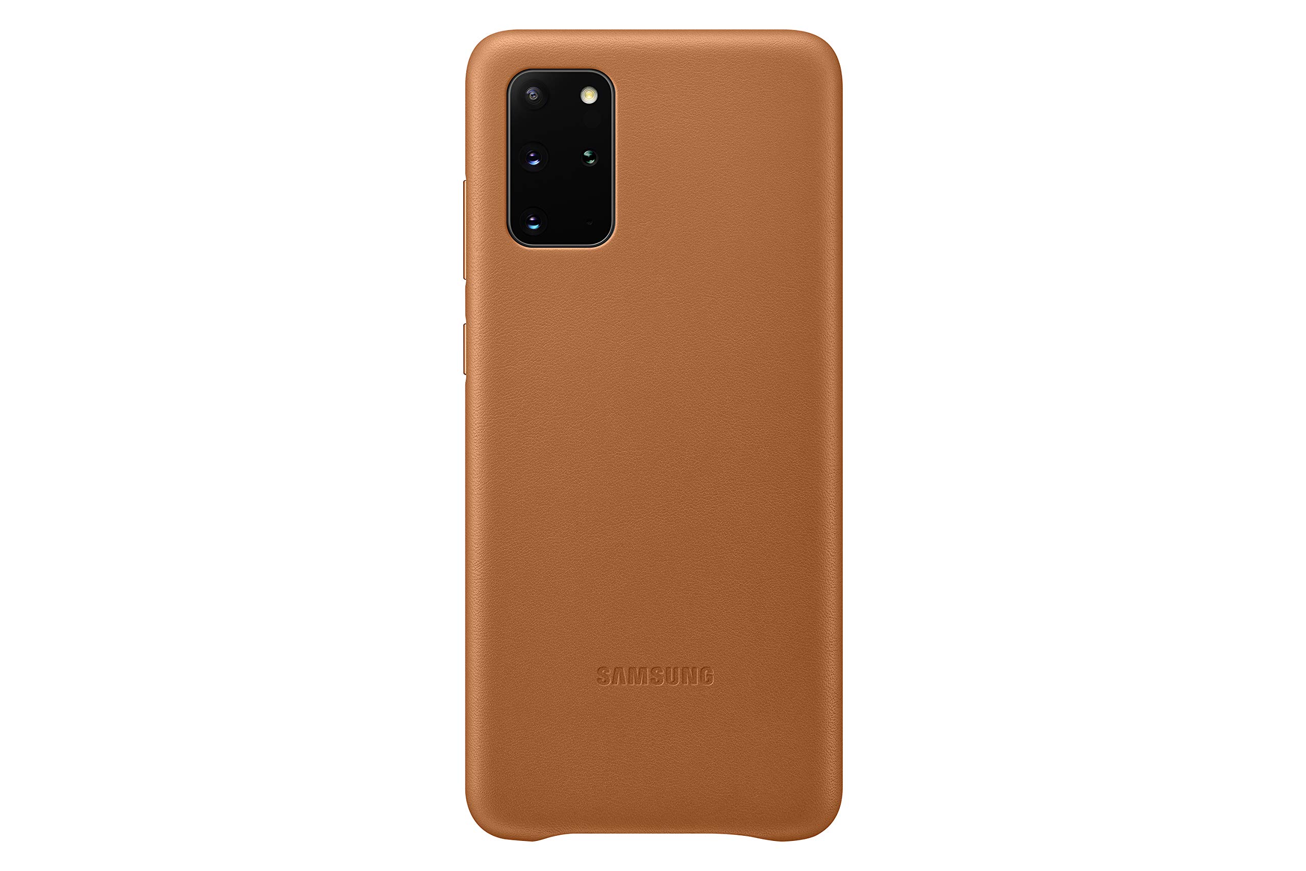 Samsung Leather Smartphone Cover EF-VG985 für Galaxy S20+ | S20+ 5G Handy-Hülle, echtes Leder, Schutz Case, stoßfest, premium, braun