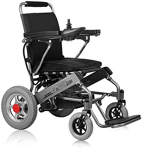 Rollstühle Klappbarer Elektrorollstuhl Leichtgewichtig mit verstellbaren Armlehnen und Flip-Type-Pedalen für ältere Scooter