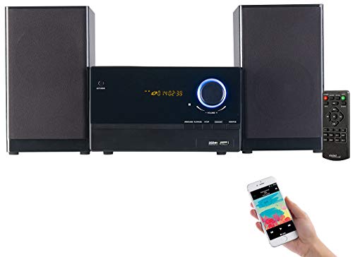 auvisio Mini Stereoanlage: Micro-Stereoanlage, CD-Player, Radio, MP3-Player, Bluetooth, 60 Watt (Micro Anlage)