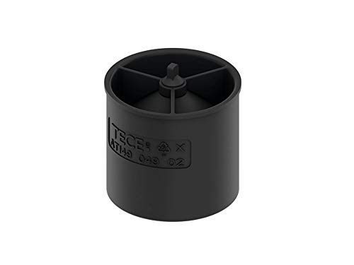 TECE 660016 drainline Geruchsverschluss (Höhe 4,5 cm; zweistufiger Siphoneffekt; Membranverschluss), schwarz