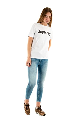 Superdry Damen CL Tee T-Shirt, Ice Marl, L