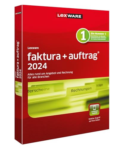 Lexware faktura+auftrag 2024 | Basis | Minibox (365 Tage) | Einfache Auftrags- und Rechnungs-Software