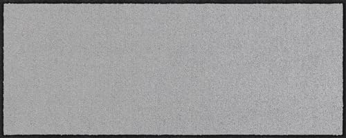 Salonloewe Fußmatte 040X100 cm Silbergrau Fußabtreter, innen, außen, Schmutzfangmatte, Sauberlauf-Teppich