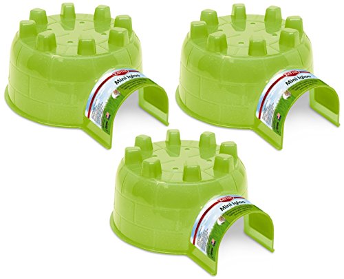 Kaytee (3 Pack) Mini Igloo Hideaway Space for Small Animals - Colors Vary