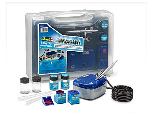 Revell Farbsprühgerät "Airbrush Komplett-Set Basic Set mit Kompressor"