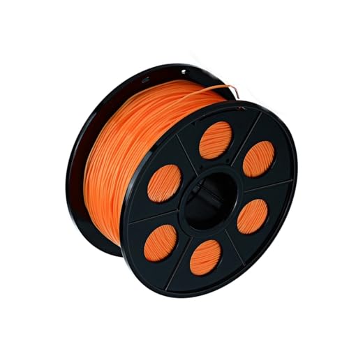 Orange 2 kg 3D-Druckerfilamente, 1,75 mm flexibles TPU, 3D-Druckstiftmaterialien, solides buntes Filament, einfach zu druckendes Zubehör