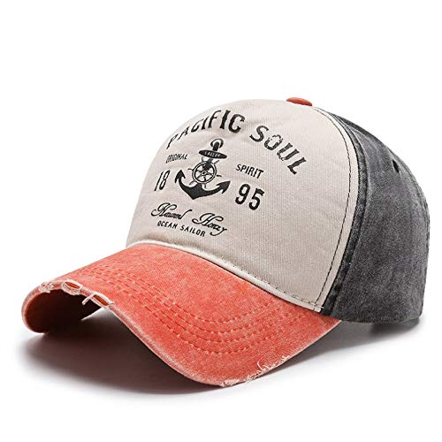 BAJIE Baseball Caps Vier Jahreszeiten von Unisex Baseball Caps, farbblockierende Baumwolldrucke, alte und alte Straßenhüte