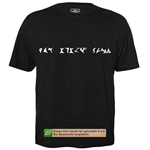 Klingonisch Deine Mutter - Herren T-Shirt für Geeks mit Spruch Motiv aus Bio-Baumwolle Kurzarm Rundhals Ausschnitt, Größe XXXL