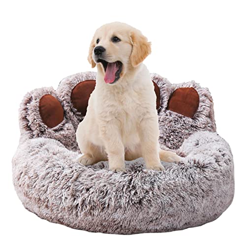 PERTID Flauschiges Hundebett in Palmenform für kleine, mittlere und große Hunde – Zubehör für Haustiere, warm und stabil, Teppich für Cipliko