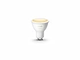 Philips Hue White Ambiance GU10 Lampe Einzelpack, dimmbar, alle Weißschattierungen, steuerbar via App, kompatibel mit Amazon Alexa (Echo, Echo Dot)
