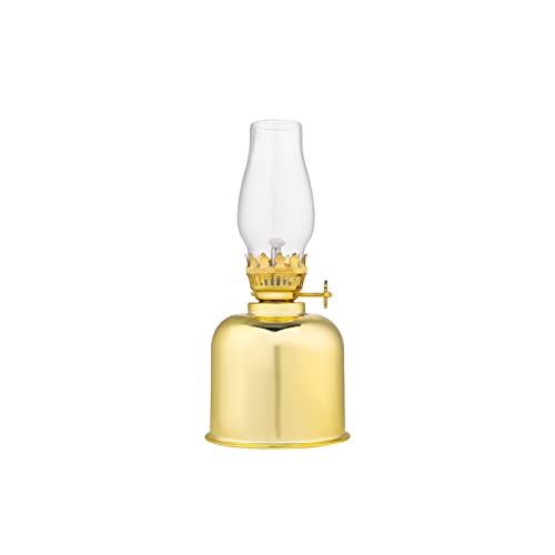 Spiegelkerosenlampe Laterne - 7.28 in Glasöl Tischleuchten for Home Beleuchtung Dekoration (Color : Gold)