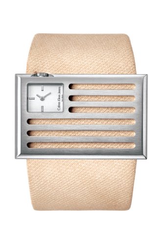 Calvin Klein Damen-Armbanduhr Banner Analog Textil K4513120