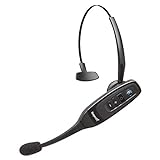 BlueParrott C400-XT – 96% Noise-Cancelling kompaktes Bluetooth Headset mit großer Reichweite – Schwarz