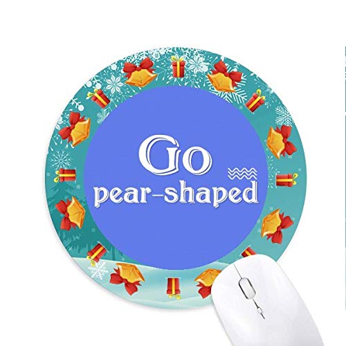 Interessante Catchford Pear Shaped Mousepad Rund Gummi Maus Pad Weihnachtsgeschenk