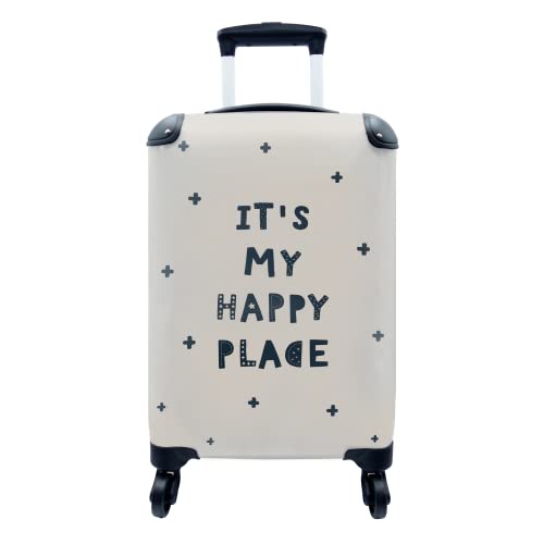 Koffer - 35x55 cm - Zitate - Es ist Mein glücklicher Ort - Sprichwörter - Kinder