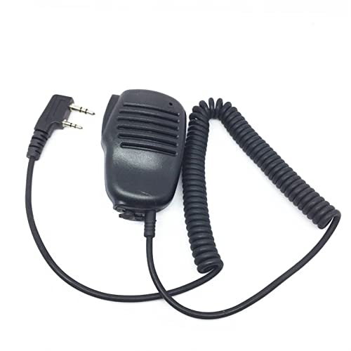 ARSMI Mini-Handmikrofon Kompatibel for Kenwood TK3107 TK3207 TK3307. Kompatibel for Baofeng kompatibel UV5R UV6R BF888S. Walkie-Talkie-Mikrofon (Color : Black)
