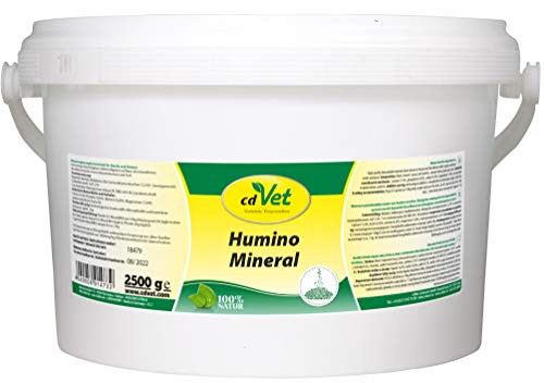 cdVet Naturprodukte HuminoMineral 2,5 kg - Hund, Katze - Mineralergänzungsfuttermittel - Magen-Darm Regulation - Vitamin + Mineralstoffgeber - hoher Zink + Magnesiumgehalt - Zellschutz - Gesundheit -