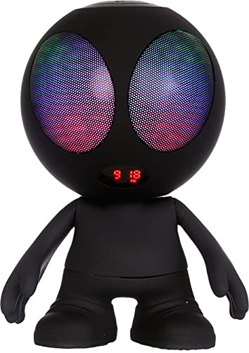 Bluetooth-Lautsprecher "Alien" Akku, LED Beleuchtung, Radio, USB Micro SD Spieler 18cm