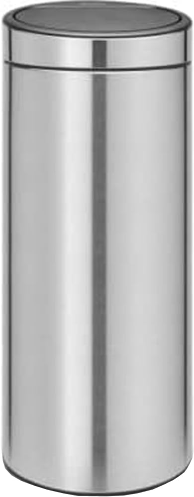 Brabantia Touch Bin New mit herausnehmbaren Kunststoffeinsatz, 30 Liter, Edelstahl, matt steel, 30 L