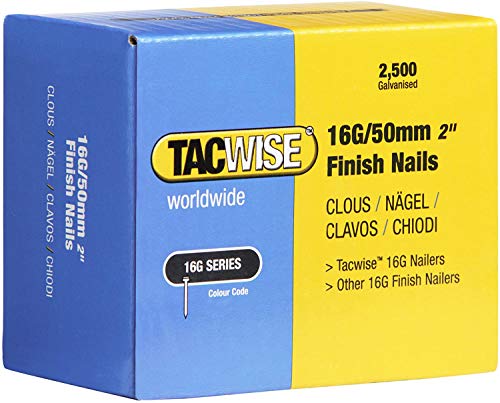 Tacwise 0298 Typ 16G/50mm Nägel, 2.500 Stück