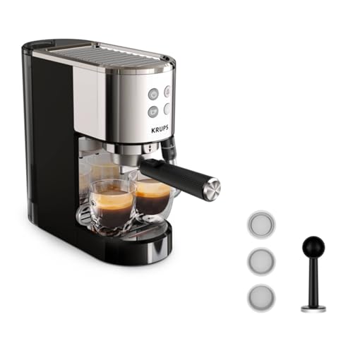 XP444C10 Virtuoso+ Siebträger Kaffeemaschine 15 bar 1350 W (Edelstahl) (Edelstahl) (Versandkostenfrei)