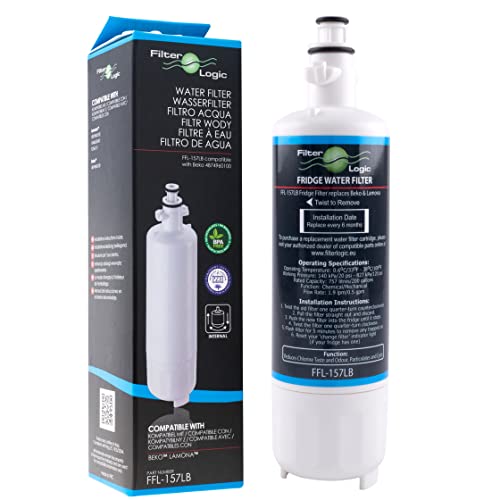 FilterLogic FFL-157LB ersetzt Wasserfilter 4874960100 für Beko, Grundig, Blomberg, Küppersbusch, Elektra-Bregenz, Privileg Kühlschränke - Kühlschrankfilter