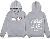 TYI Hip-Hop Ken Block Hoodie 2D Printed Hoodie Herren Loose Hooded Sweatshirt Herren/Damen Street Pullover(Blaxk,S) (9,S)
