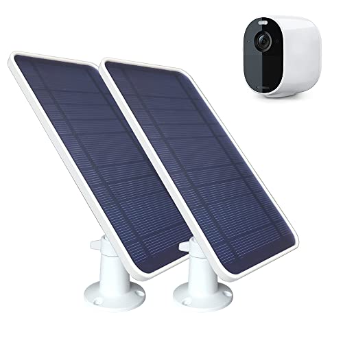 DIANMU Solarpanel für Arlo Essential Spotlight/XL Spotlight/Essential Kamera, mit 3,5 m Micro-USB-Kabel und Wandhalterung aus Aluminiumlegierung, wetterfestes Solarpanel-Ladegerät nur für Arlo
