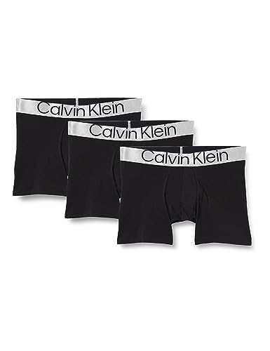Calvin Klein Herren Boxer Brief 3PK Retroshorts, Black, XL