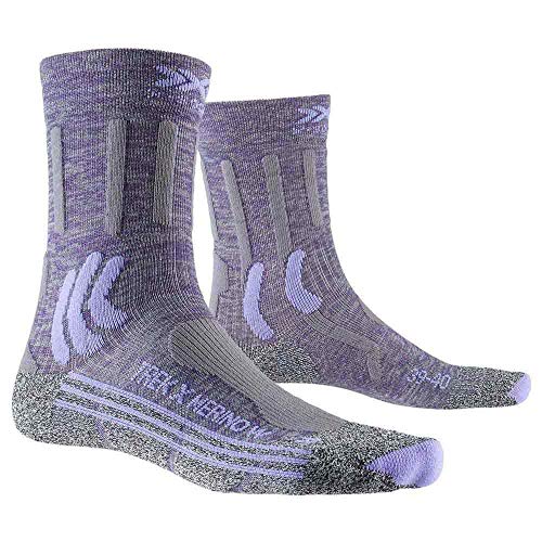X-Bionic Trek X Socks G193 Grey Purple Melange/Grey Melange 38