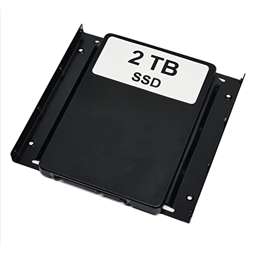 960GB SSD Festplatte mit Einbaurahmen Set (2,5" auf 3,5") kompatibel für ASUS TUF B450M-PLUS Gaming Mainboard - inkl. Schrauben und SATA Kabel