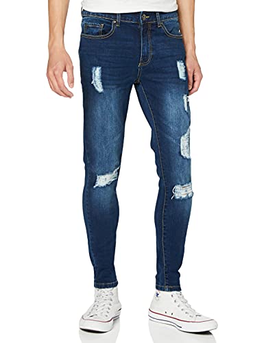 Enzo Herren Ez383 Skinny Jeans, Blau (Mid Stonewash Mid Stonewash), W38/L32 (Herstellergröße: 38R)