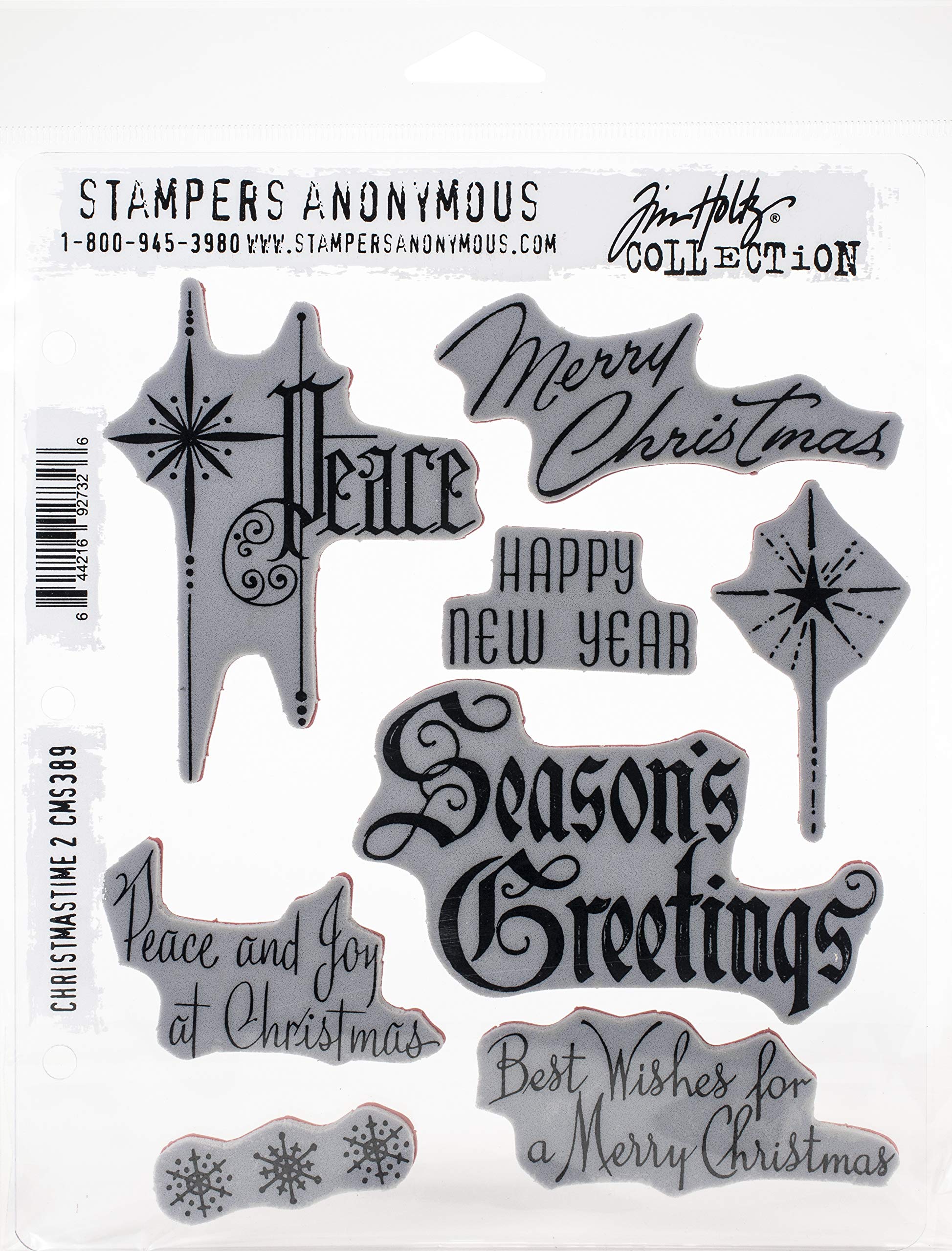 Tim Holtz - Stampers Anon Stempel-Set Cmas #2, Christmastime #2