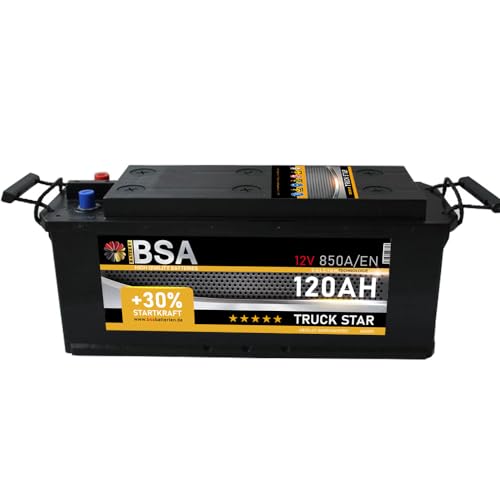 BSA LKW Batterie 120Ah 12V 850A Transporter Starterbatterie statt 115Ah 110Ah