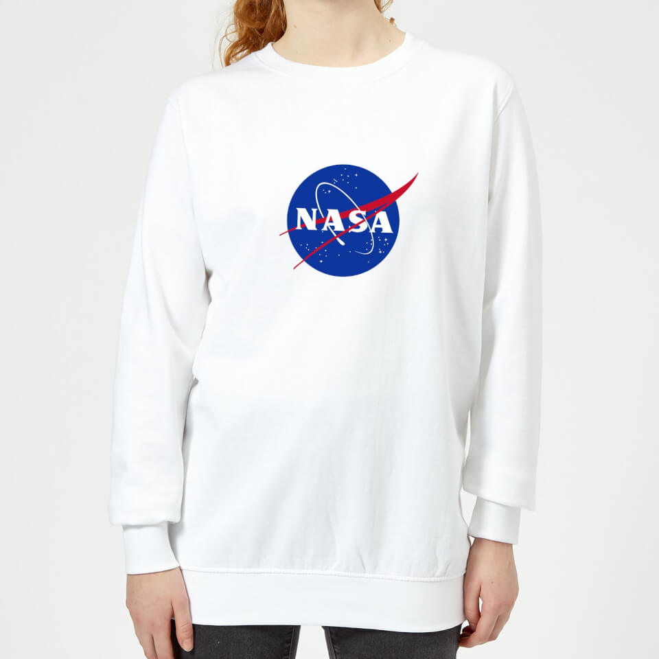 NASA Logo Insignia Damen Sweatshirt - Weiß - XXL