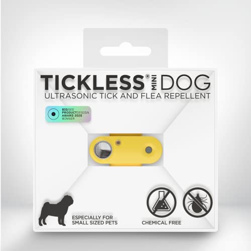 Tickless Mini Dog - chemikalienfreies, natürliches Floh- und Zeckenschutzmittel mit Ultraschall für Hunde - Ringelblume