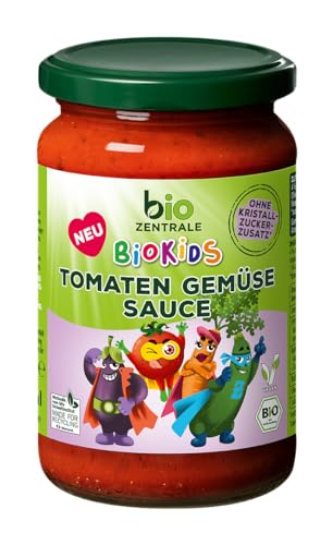 biozentrale BioKids Tomaten Gemüsesauce I 6 x 350g | Vegan | Ohne Zuckerzusatz | Ideal für Kindergerichte