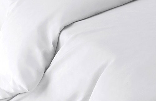 Anne de Solene Uni Bettbezug Baumwolle weiß, Baumwolle, weiß, 200x200x0,8 cm