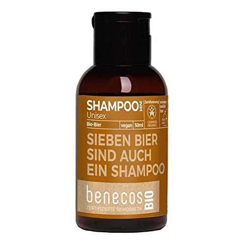 BENECOS Bier Shampoo, Unisex, Mini Reisegröße, 50ml (10 x 50ml)