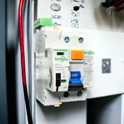 Smart Life TUYA WiFi-Schalter einpolige DIN-Schiene für Smart Home kabellose Fernbedienungsschalter von APP TONGOU (TO-Q-SY1, weiß ohne Messung, 40 A)