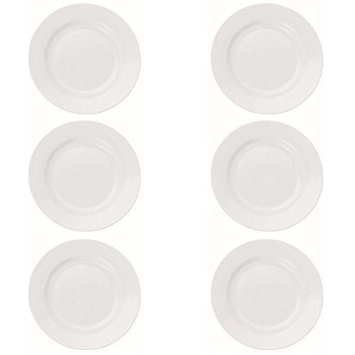 Viva-Haushaltswaren Camping Geschirr aus hochwertigem Melamin Kunststoff 6er Teller Set a Ø 20 cm / rund