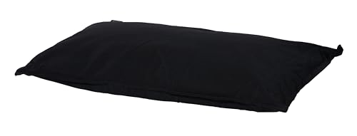 WoefWoef hondenkussen Comfort Panama zwart 120X80 cm