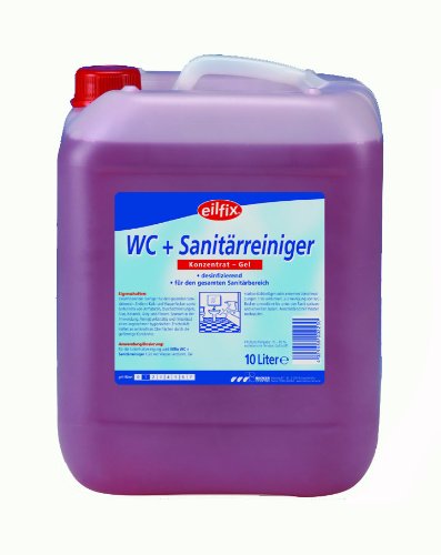 eilfix WC + Sanitärreiniger - Konzentrat-Gel - desinfizierend - 10 Liter - 1 Kanister