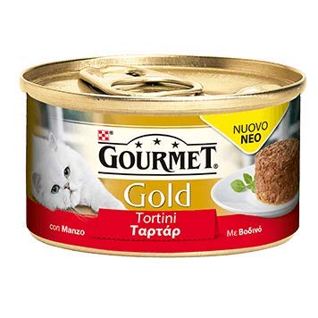 Purina Gourmet Gold Pasteten mit Gemüse feucht Katzen mit Truthahn und Spinat, 24 Dosen à 85 g